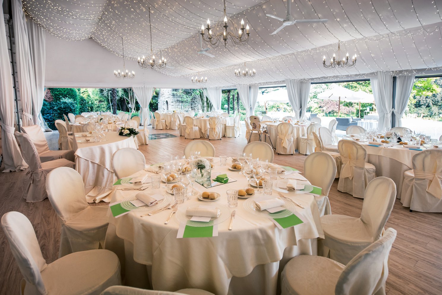 Wedding Reception Venue in a Large Marquee